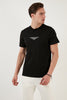 Buratti 100% Cotton Regular Fit Crew Neck Men's T Shirt - Mink