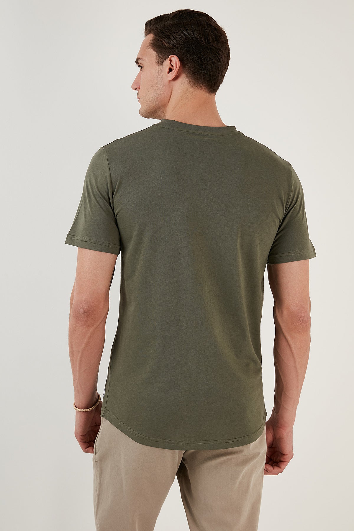 Buratti 100% Cotton Regular Fit Crew Neck T shirt Men T Shirt - SOIL