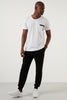 Buratti Cotton Crew Neck Regular Fit Men's T Shirt with Pocket - WHITE
