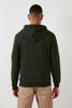 Buratti Cotton Hooded Kangaroo Pocket Slim Fit Men's Sweatshirt - ANTHRACITE
