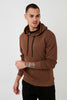 Buratti Cotton Hooded Kangaroo Pocket Slim Fit Men's Sweatshirt - ANTHRACITE
