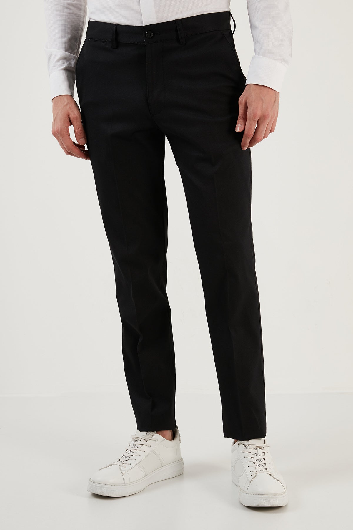 Buratti Cotton Normal Waist Regular Fit Straight Leg Men's Trousers