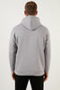 Buratti Men's Cotton Oversize Fluffy Soft Raised Men's Sweatshirt - LIGHT GRAY