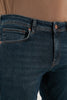 Buratti Cotton High Waist Slim Fit Slim Fit Jeans Men Denim Trousers - NAVY BLUE