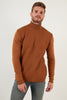 Buratti Regular Fit Turtleneck Cotton Knitwear Men's Sweater - EKRU