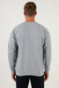 Buratti Regular Fit Crew Neck Cotton Men's Sweatshirt - Light Gray