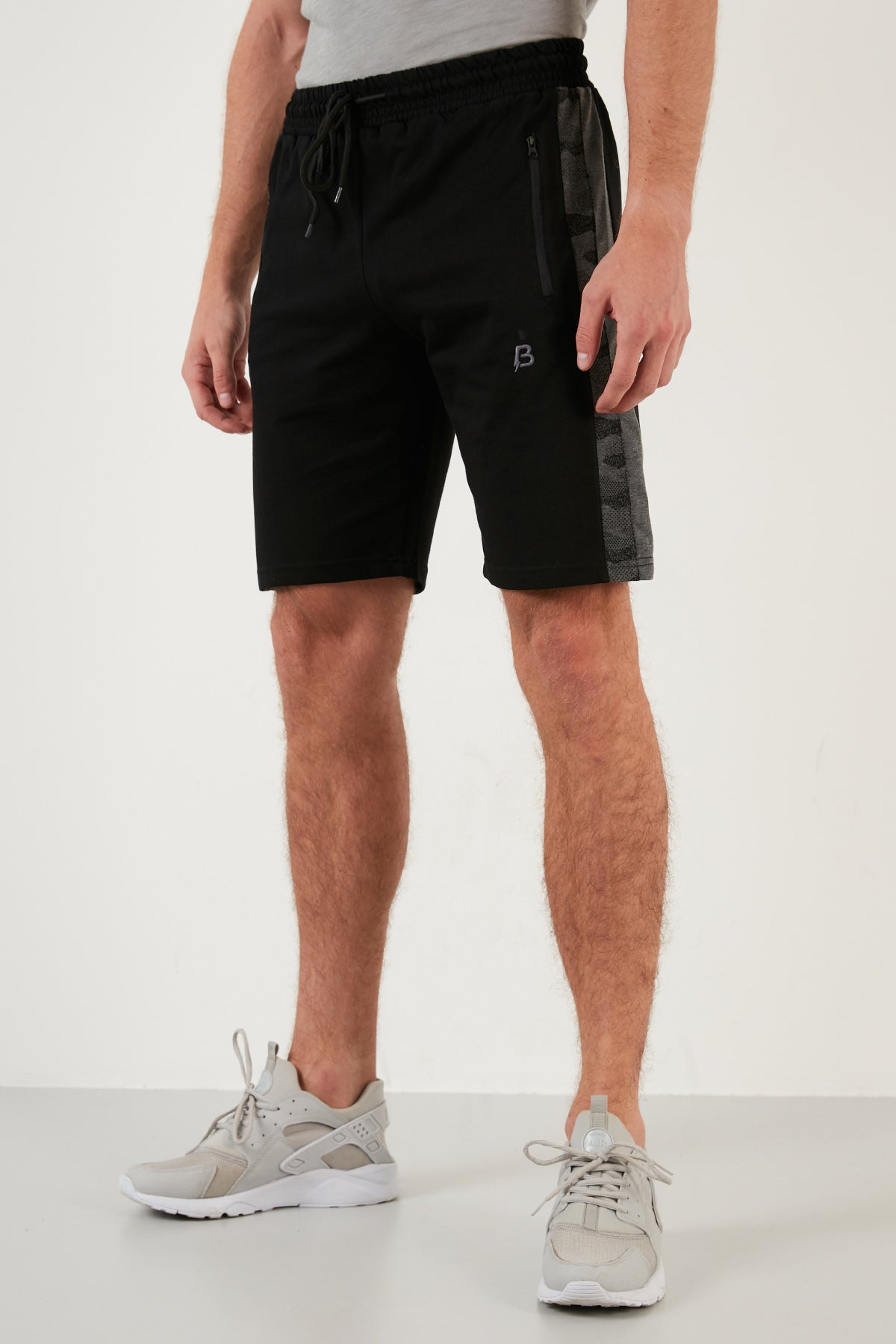 Buratti Regular Fit Elastic Waistband Pocket Cotton Men's Short