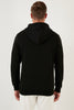 Buratti Regular Fit Men's Sweatshirt with Hooded Cotton Fleece Inside, Soft Rack - ECRU