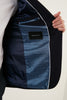 Buratti Slim Fit 6 Drop Single Slit Blazer Men Jacket NAVY BLUE