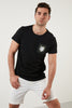 Buratti Slim Fit Printed Crew Neck 100% Cotton Men's T Shirt - WHITE