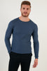 Buratti Slim Fit Crew Neck Cotton Knitwear Men's Sweater - ANTHRACITE
