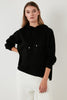Lela Hooded Oversize Knitwear Womens Sweater - CAMEL
