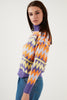 Lela Patterned Turtleneck Knitwear Women's Sweater - LILAC