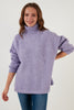 Lela Corduroy Loose Cut Turtleneck Collar Women's Sweater - MİNT