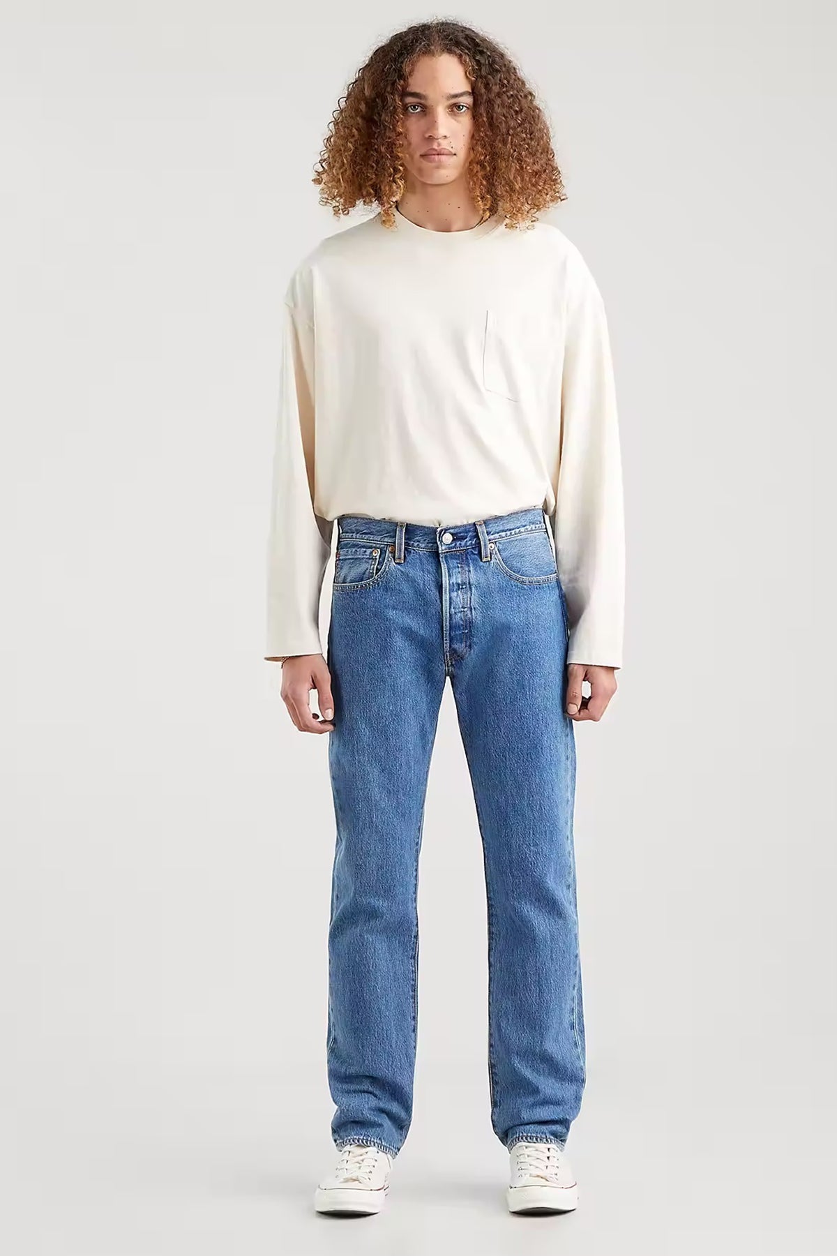 ליוויס ג'ינס ארוך 501 בגזרה ישרה
