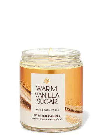 WARM VANILLA SUGAR (Single Wick Candle)