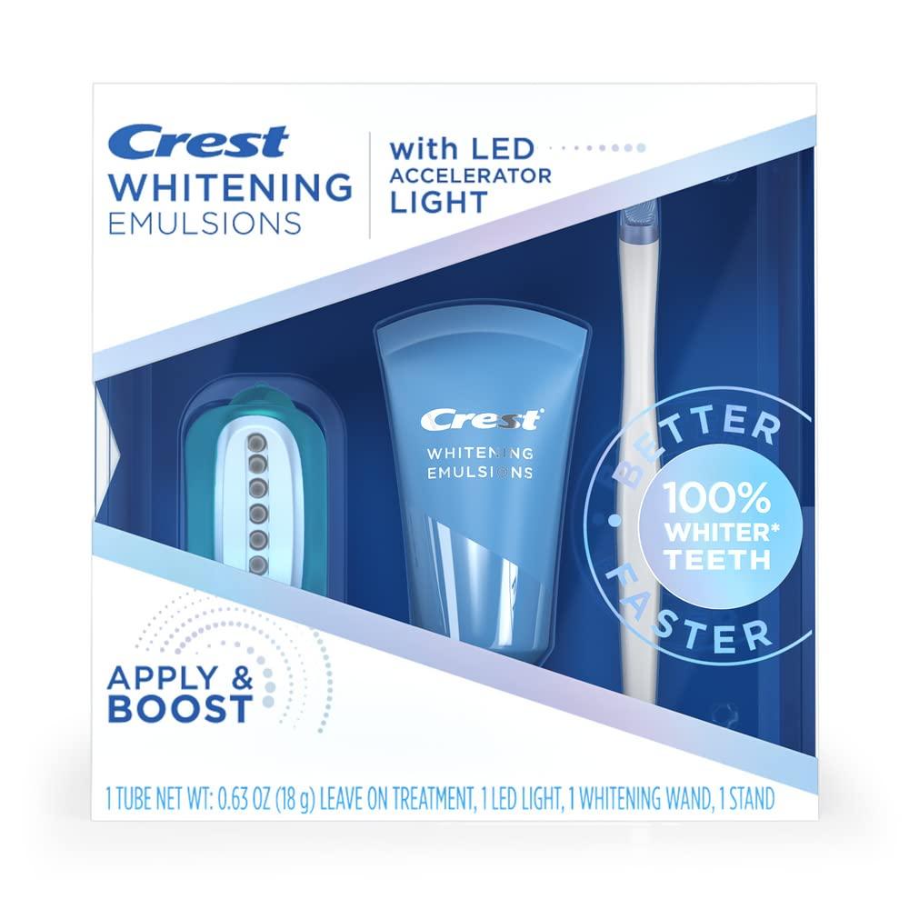 Crest Whitening Emulsions Leave-On Teeth Whitening Gel Pen Kit, 0.88 Oz (25 G)