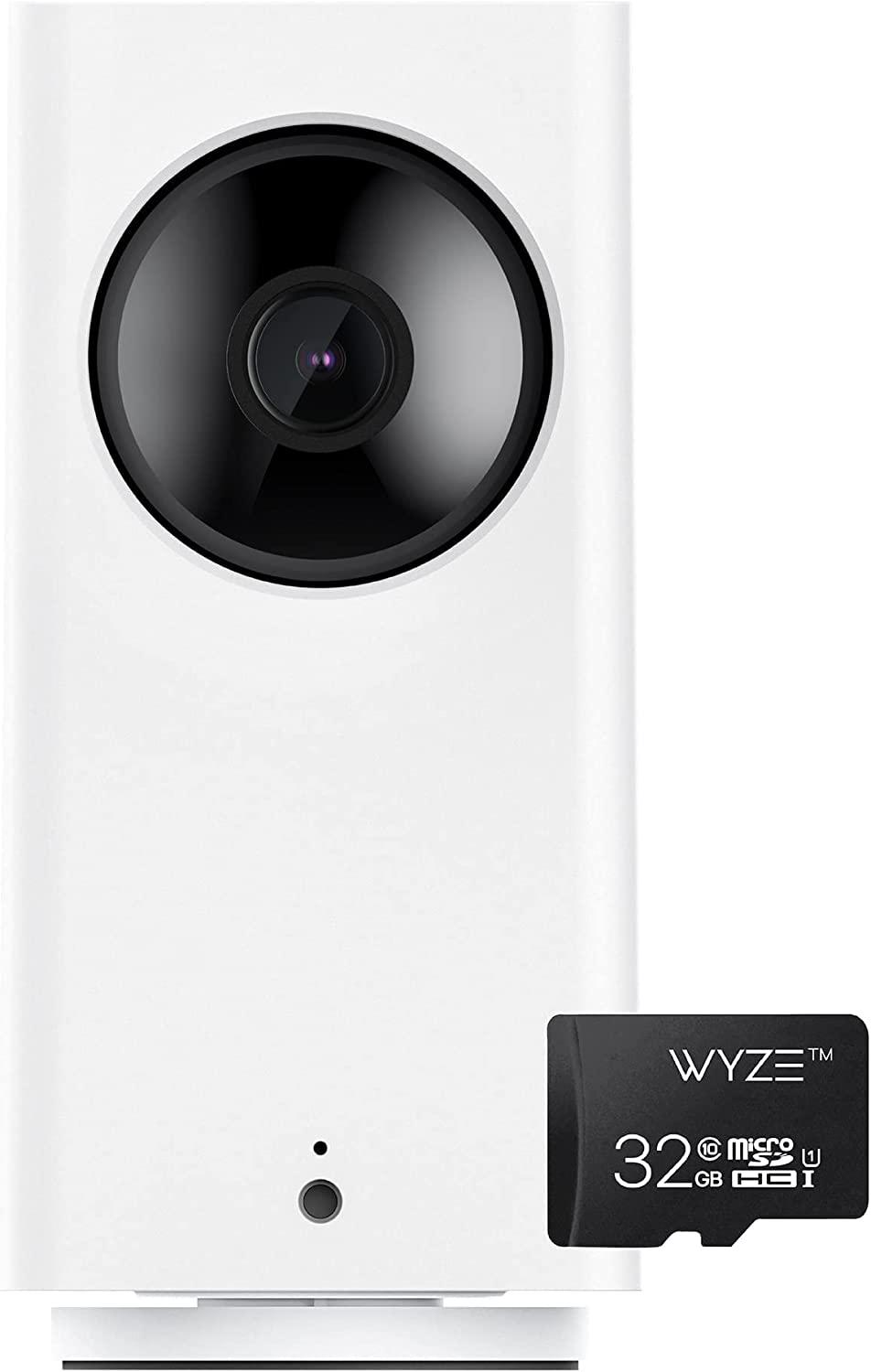 Wyze Cam Pan V2 1080P Pan/Tilt/Zoom Wi-Fi Indoor Smart Home Camera with Color Night Vision, 2-Way Audio, Compatible with Alexa & the Google Assistant, White