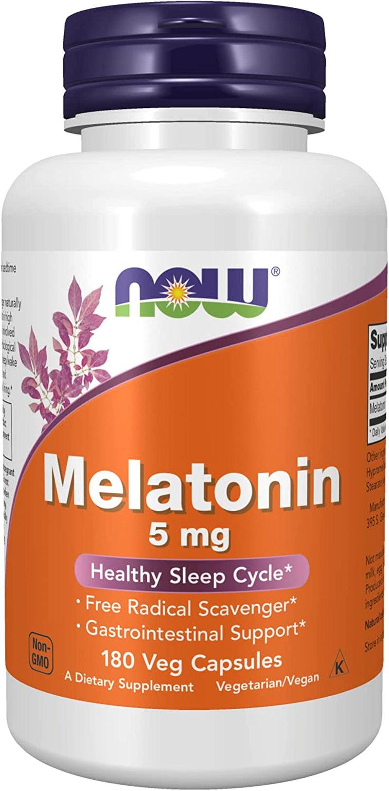 NOW Supplements, Melatonin 5 Mg