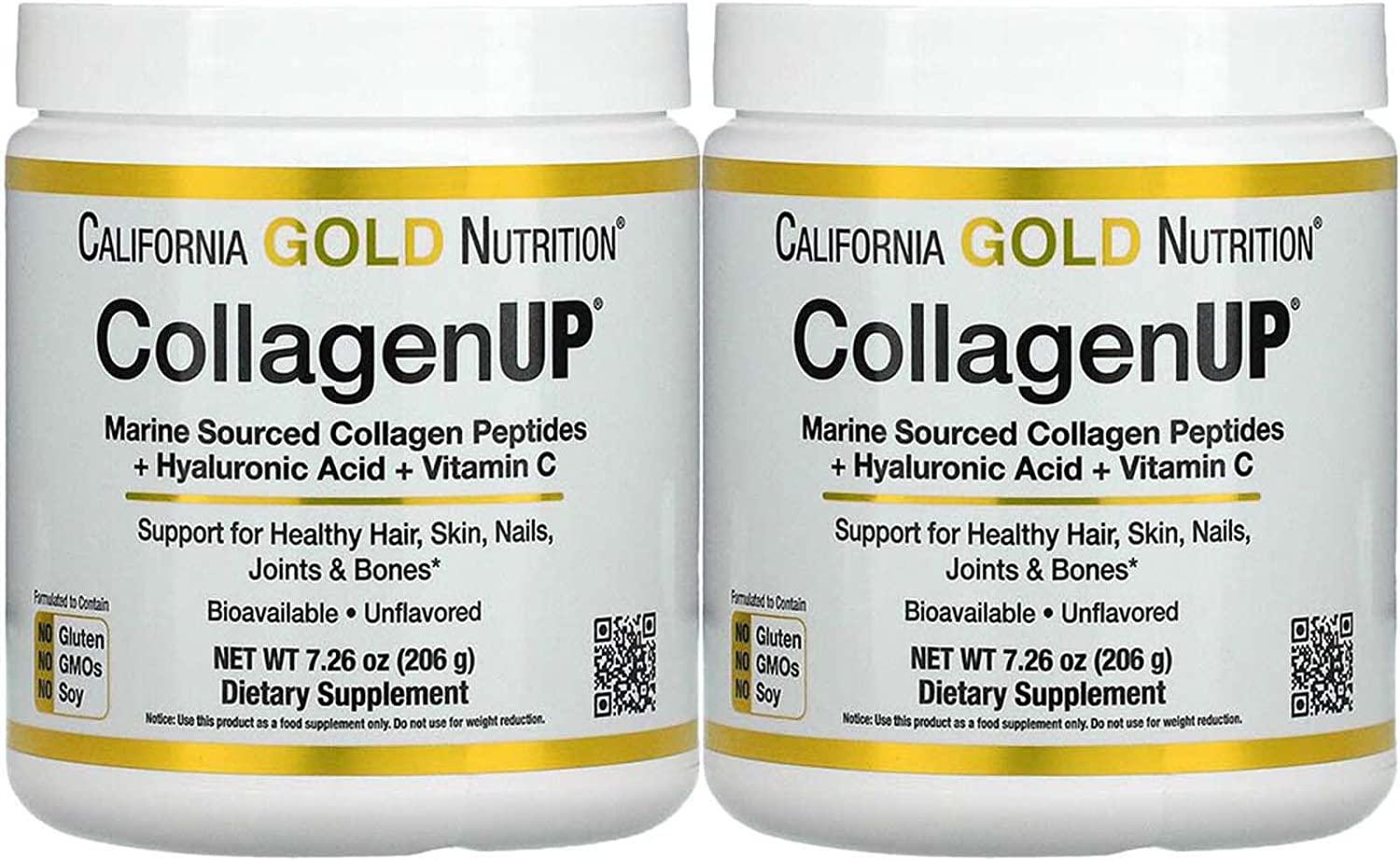 Collagen Peptides Powder with Hyaluronic Acid, Support for Healthy Hair, Skin, Nails, Joints and Bones, Non-Gmo, Gluten and Dairy Free, Unflavored, 16.37 Oz (464 G)