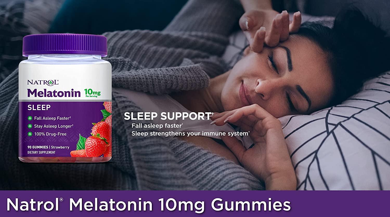Natrol Melatonin Sleep Aid Gummy,  10Mg, 90Count 