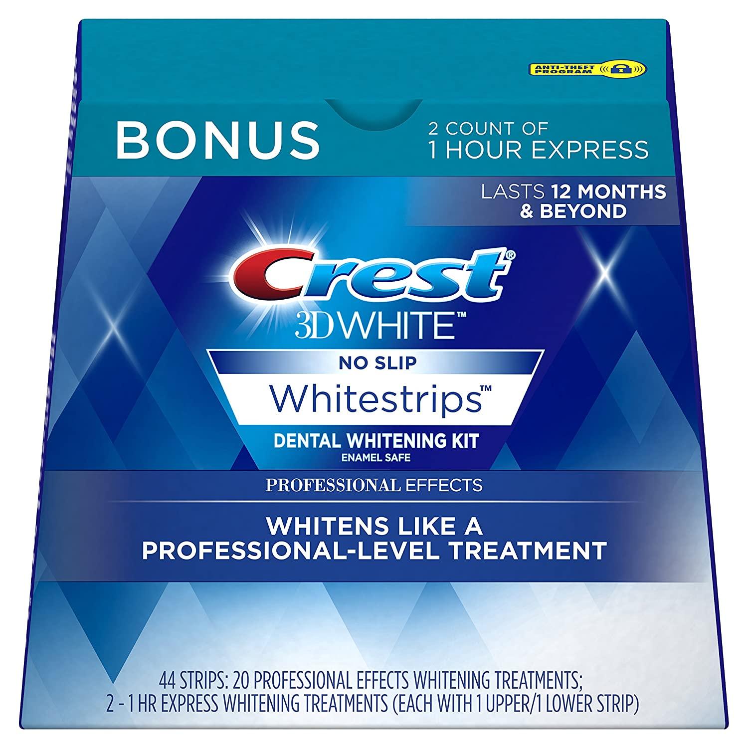 Crest 3D Whitestrips, 44 Strips - קראסט ערכת הלבנת שיניים