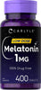 Carlyle Melatonin 1 Mg | 400 Low Dose Tablets | Drug Free Aid | Vegetarian, Non-Gmo, Gluten Free